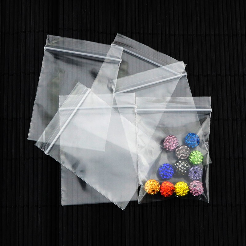 Zip Lock Self Sealing Reclosable Plastic Clear PolyBag