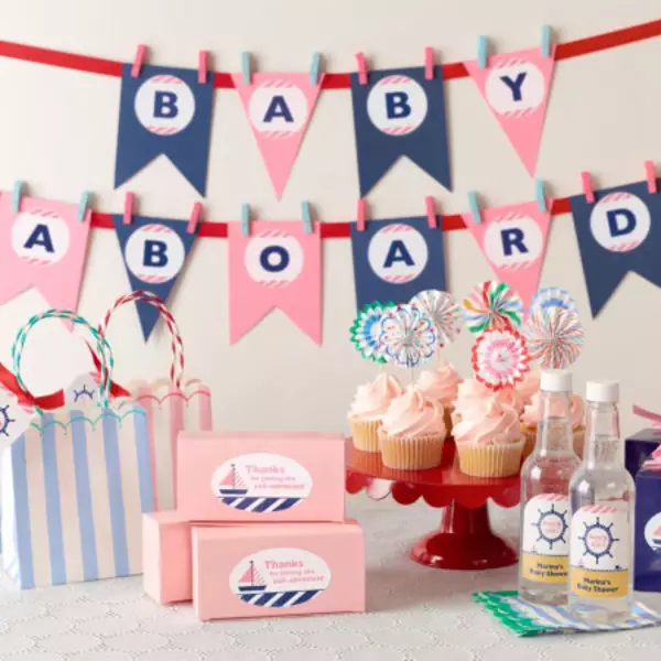 Baby shower label