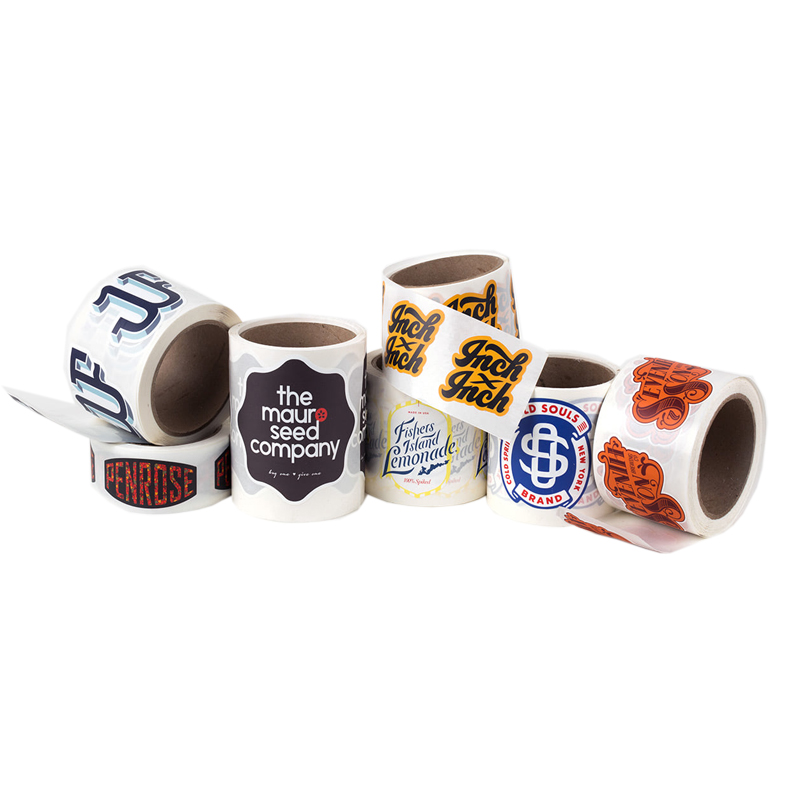 Die cut roll labels